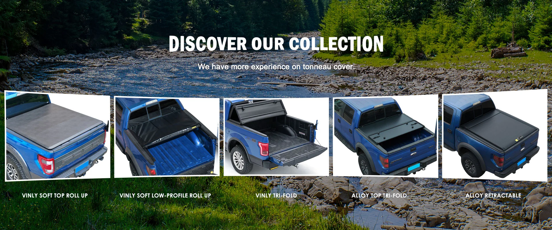 China Soft Vinly Tri-Fold Tonneau Cover Produsen