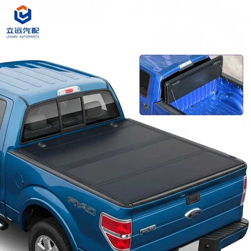 Low Profile Hard Quad-Fold Tonneau Cover kanggo Ford