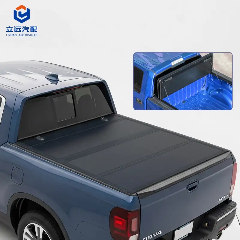 Low Profile Hard Quad-Fold Tonneau Cover kanggo Honda