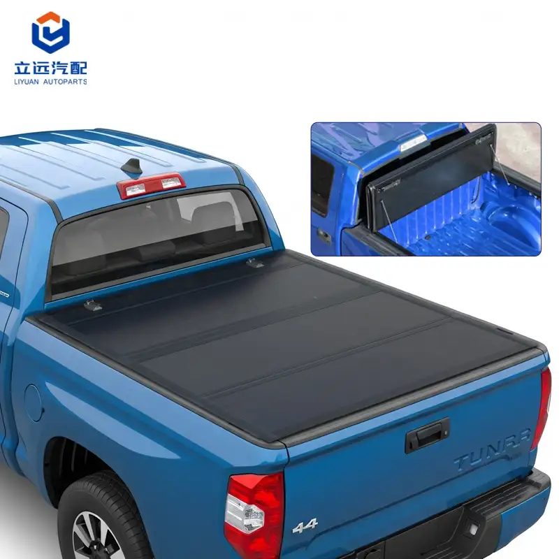 Low Profile Hard Quad-Fold Tonneau Cover kanggo Toyota
