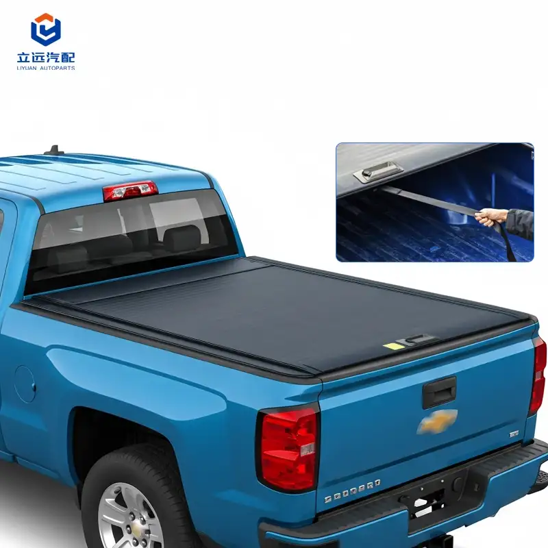 Manual Hard Aluminium Retractable Tonneau Cover kanggo Chevrolet Dodge