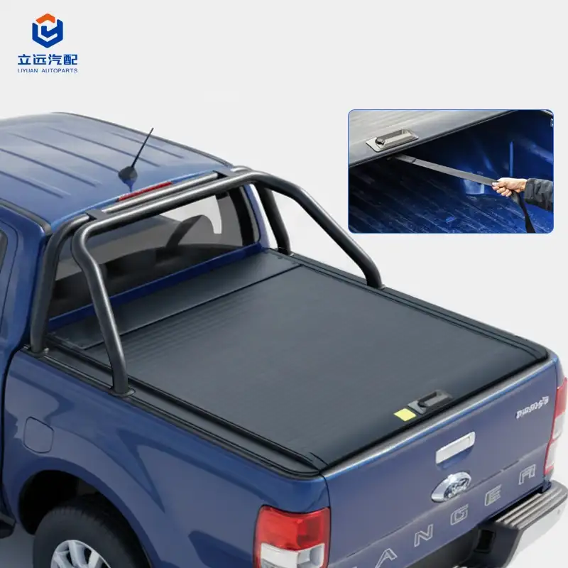 Manual Hard Aluminium Retractable Tonneau Cover kanggo Ford Jeep