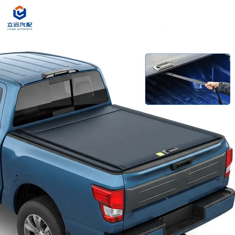 Manual Hard Aluminium Retractable Tonneau Cover kanggo Nissan Mitsubishi