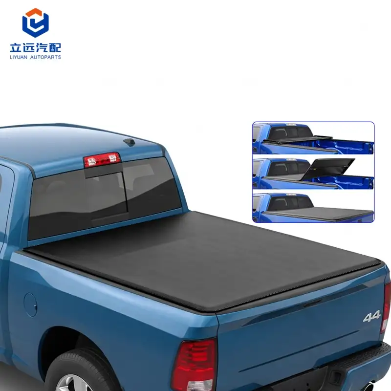 Soft Vinyl Tri-Fold Tonneau Cover kanggo Dodge
