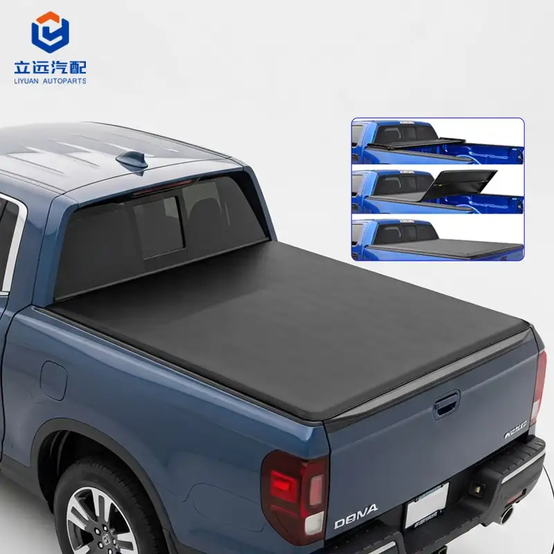 Soft Vinyl Tri-Fold Tonneau Cover kanggo Honda Jeep