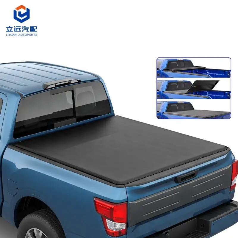 Soft Vinyl Tri-Fold Tonneau Cover kanggo Nissan Suzuki