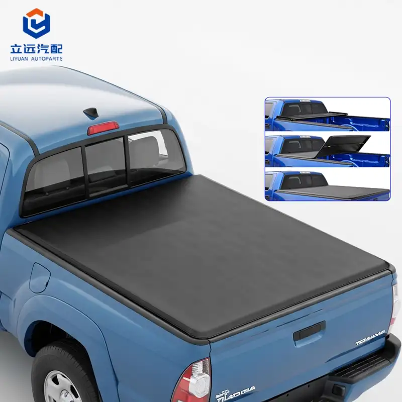 Soft Vinyl Tri-Fold Tonneau Cover kanggo Toyota